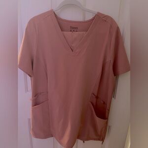 Hanes comfort fit scrubs.